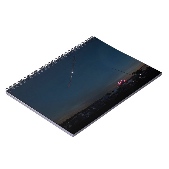 Caderno Espiral Tempo Total de Eclipse Solar Fora (Left Side)