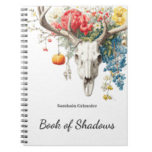 Caderno Espiral Temporadas Místicas   Livro de Sombras Grimoire de