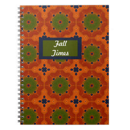 Caderno Espiral Tempos de queda geométricos padrão