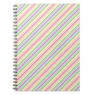 Caderno Espiral Tendência Cores Modelo Rastreamento Verde Roxo