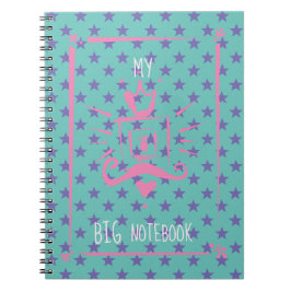 Caderno Espiral Tendência Moderna Personalizada Girly Pink