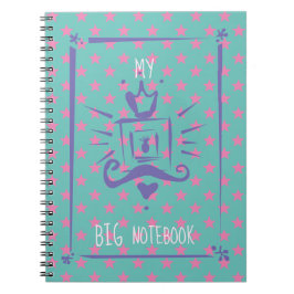 Caderno Espiral Tendência Moderna Personalizada Girly Pink