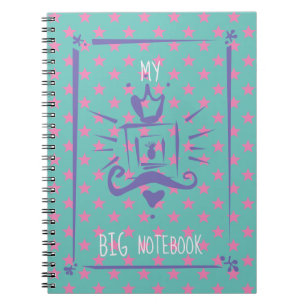 Caderno Espiral Tendência Moderna Personalizada Girly Pink