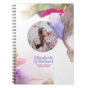 Caderno Espiral Tendência Notebooks Moody Watercolor PHOTO e TEXT