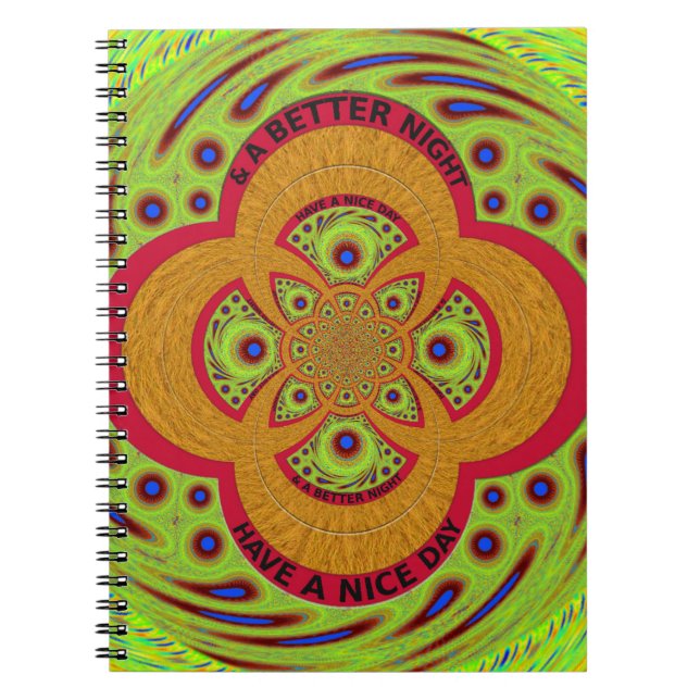 Caderno Espiral Tenha um belo dia (Frente)