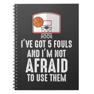 Caderno Espiral Tenho 5 Jogador Engraçado sarcástico de Basquete