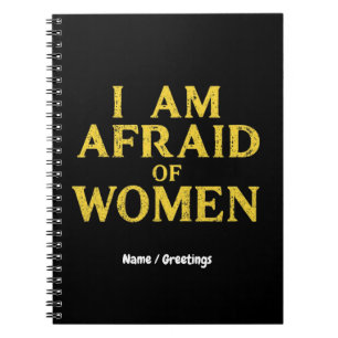 Caderno Espiral Tenho Medo Das Mulheres Engraçadas Meme Hilarious