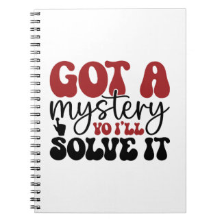 Caderno Espiral Tenho um mistério que eu vou resolver