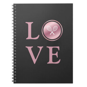 Caderno Espiral Tênis Amor Rosa Rosa Rosa Dourada Typografia Racke