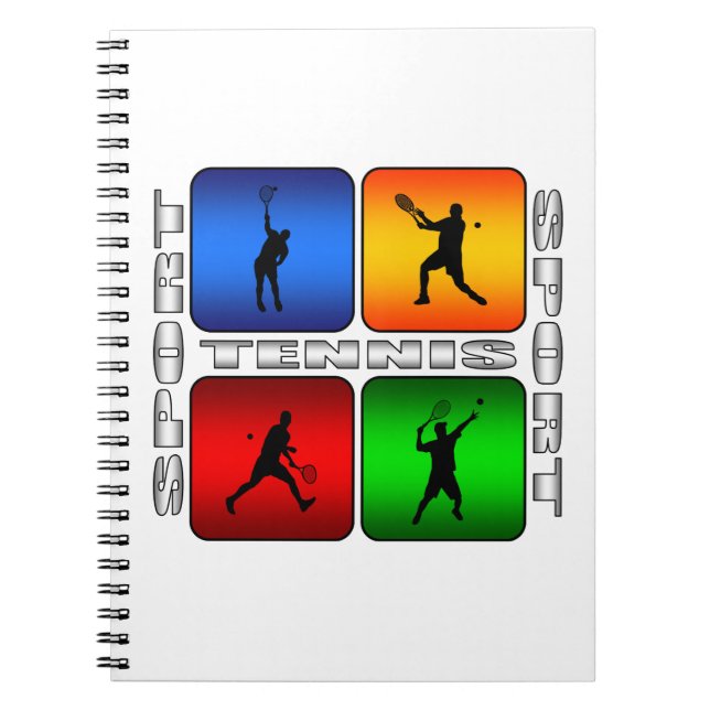 Caderno Espiral Tênis Espectacular (Masculino) (Frente)
