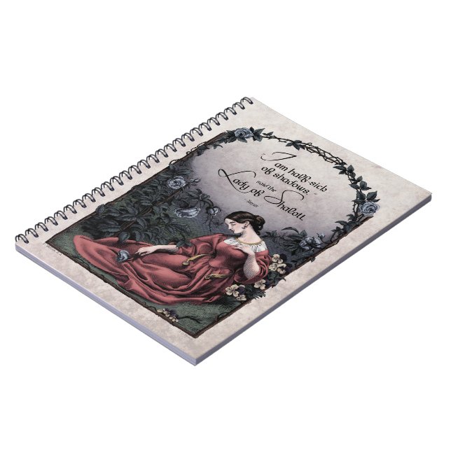 Caderno Espiral Tennyson "Lady of Shalott" Livro de Arte Vitoriano (Left Side)