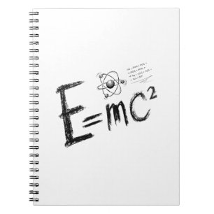 Caderno Espiral Teoria da Relatividade de Einstein. Fórmula