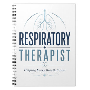 Caderno Espiral Terapeuta Respiratório Fazendo Cada Respiração Con