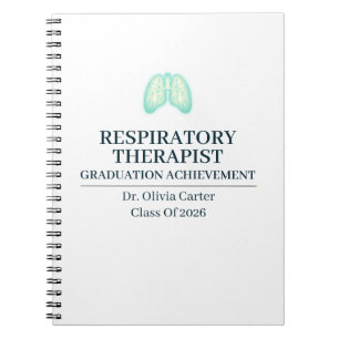Caderno Espiral Terapeuta Respiratório Nome Personalizado Desde An