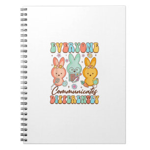 Caderno Espiral Terapia da Fala da Páscoa SLP Todos se Comunicam D
