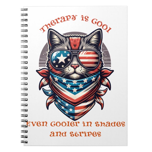 Caderno Espiral Terapia é camiseta Legal - Consciência da Saúde Me (Frente)