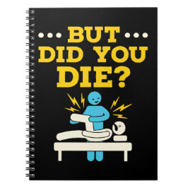 Caderno Espiral Terapia Física Engraçada Mas Você Morreu?