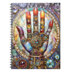 Caderno Espiral Terceiro Olho Místico Palma
