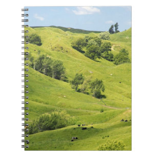 Caderno Espiral Terra agrícola perto de Gisborne, Nova Zelândia