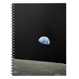 Caderno Espiral Terra do universo espacial da Lua