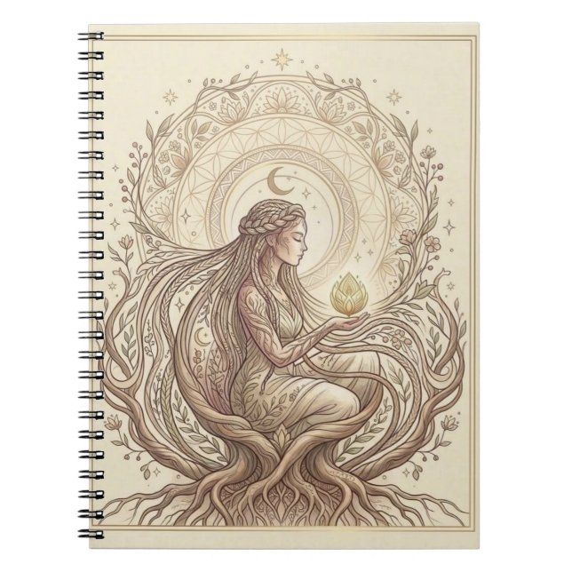 Caderno Espiral Terra Mãe Sagrada (Frente)