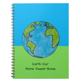 Caderno Espiral Terra Nossa Casa Doce Casa
