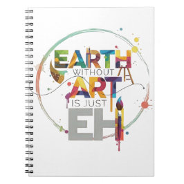 Caderno Espiral Terra Sem Arte É Apenas Eh Pintor Artista Design