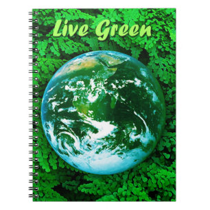 Caderno Espiral Terra Verde - consciência ecológica