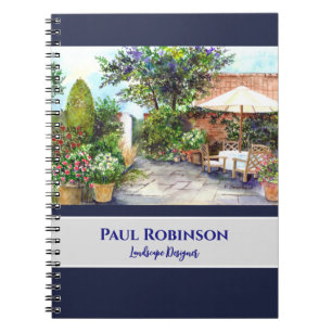 Caderno Espiral Terraço da Casa Solarenga York Paisagem