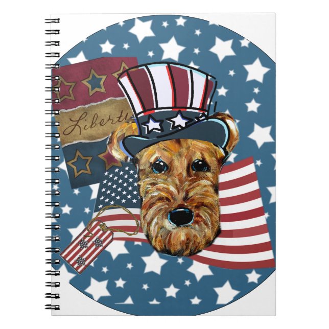 CADERNO ESPIRAL TERRIER AIREDALE (Frente)