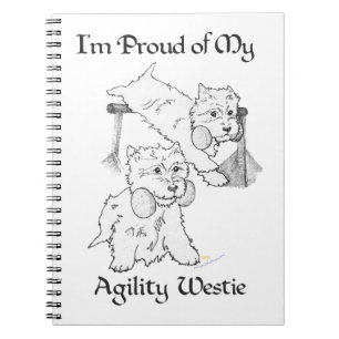 Caderno Espiral Terrier Branco do West Highland