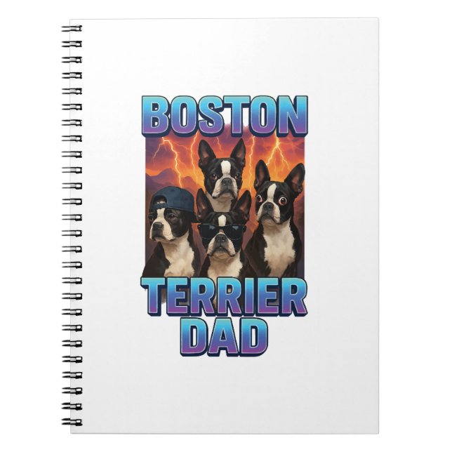 Caderno Espiral Terrier de Boston (Frente)