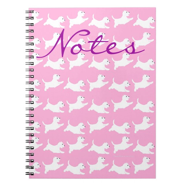 Caderno Espiral Terriers West Highland White (Frente)