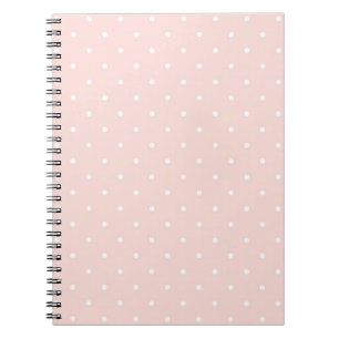 Caderno Espiral Teste padrão com bolinhas brancas