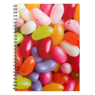 Caderno Espiral Teste padrão de feijões de geléia