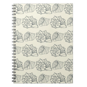 Caderno Espiral Teste padrão decorativo dos escudos
