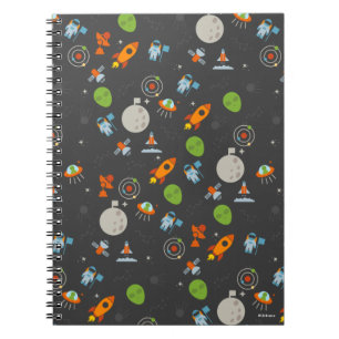 Caderno Espiral Teste padrão do espaço