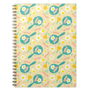 Caderno Espiral Teste padrão do pequeno almoço