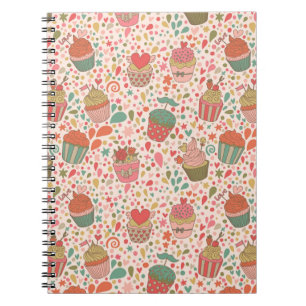 Caderno Espiral Teste padrão doce
