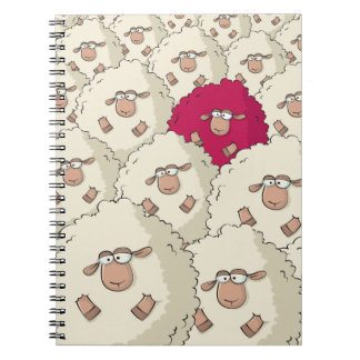 Caderno Espiral Teste padrão dos carneiros