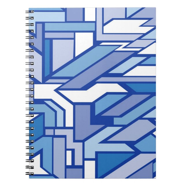 Caderno Espiral Teste padrão geométrico 2 (Frente)