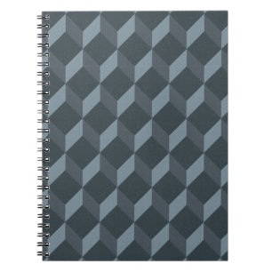 Caderno Espiral Teste padrão geométrico abstrato do fundo