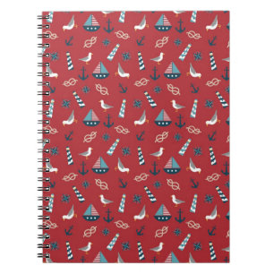 Caderno Espiral Teste padrão náutico