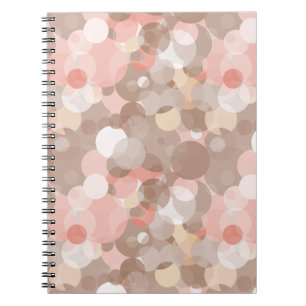 Caderno Espiral Teste padrão simples - círculos