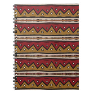Caderno Espiral Teste padrão tribal