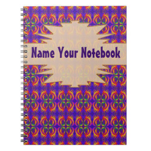 Caderno Espiral Teste padrão tribal impetuoso