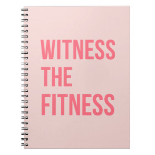 Caderno Espiral Testemunha A Citação De Exercício De Malhação