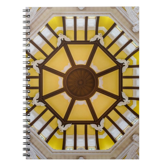 Caderno Espiral Teto decorado na estação de Tóquio (Frente)