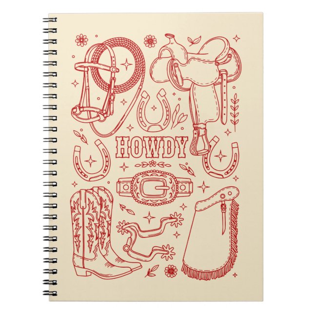 Caderno Espiral Texas Cowboy Pack (Frente)
