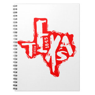 Caderno Espiral Texas em dificuldades #USAPatriotGraphics ©